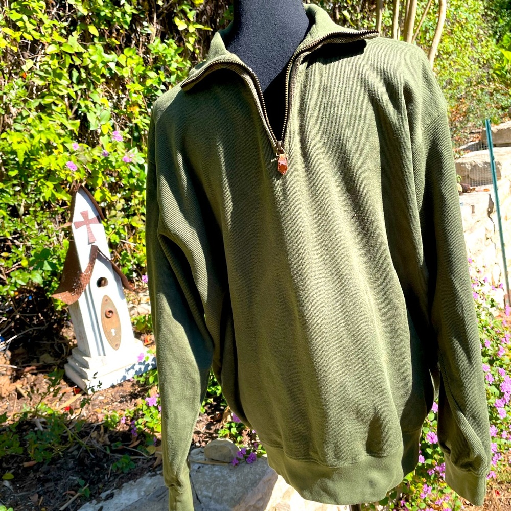 Olive Green Pullover, size M